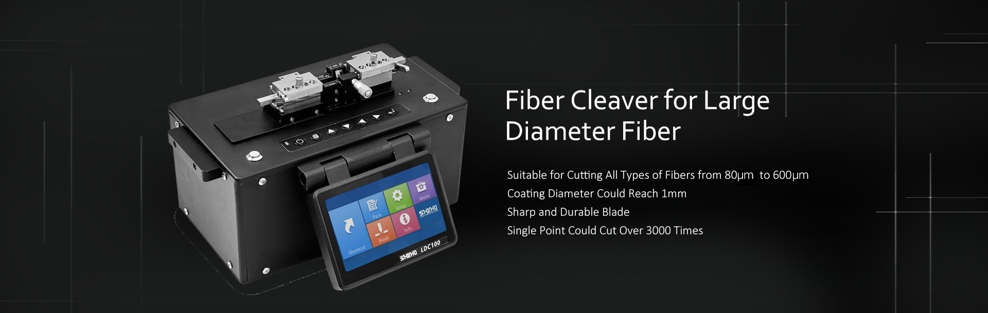 Large diameter fiber cleaver Fiber cutter